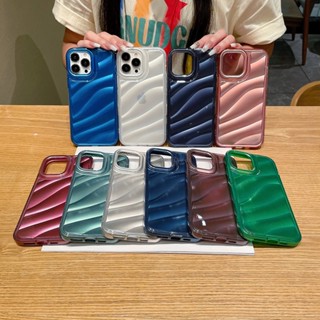 เคสโทรศัพท์มือถือแฟชั่น กันฝุ่น กันกระแทก ลายระลอกน้ํา สําหรับ Iphone 11 13 Pro Max Sweet Cool IP 14 12 Pro Max
