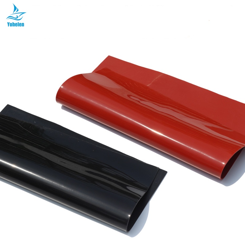แผ่นยางซิลิโคน สีดํา/แดง ขนาด 500x500 มม. หนา 1.5/2/3 มม. ทนความร้อน