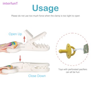 [InterfunT] สายโซ่คล้องจุกนมหลอกเด็ก วัสดุโพลีเอสเตอร์ กันตก ลายการ์ตูน สําหรับป้อนนมเด็ก [ใหม่]
