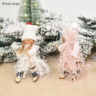 [RiseLarge] จี้ตุ๊กตาสกีน่ารัก สําหรับแขวนตกแต่งบ้าน ต้นคริสต์มาส