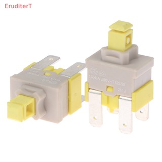 [EruditerT] E-switch PA512C สวิตช์ล็อคในตัว 4pin ปุ่มพาวเวอร์เครื่องดูดฝุ่น เครื่องล้างจาน [ใหม่]