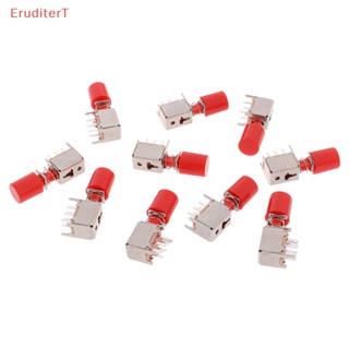 [EruditerT] สวิตช์ปุ่มกดล็อคในตัว PS-22F03 มุมขวา 6 Pin 10 ชิ้น [ใหม่]