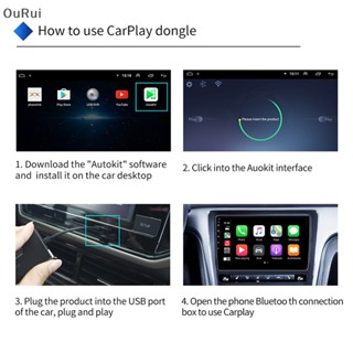 {RUI} เครื่องเล่นนําทางอัตโนมัติ USB IOS Android CarPlay {OuRui.th}