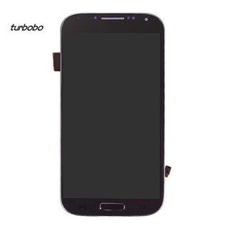 Turbobo หน้าจอสัมผัส LCD ดิจิไทเซอร์ พร้อมกรอบ สําหรับ Samsung Galaxy S4 i337 i9500 i9505