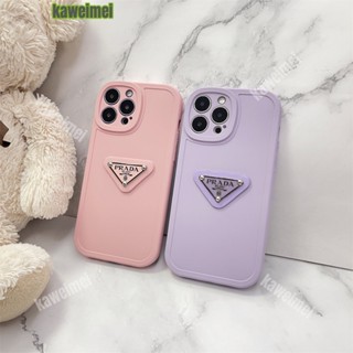เคสซิลิโคนนิ่ม ลาย Prada 3D สําหรับ iPhone 13 Pro Max 11Pro 12 Pro Max 11 X Xs Max XR 7Plus 8Plus