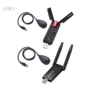 Lidu1 อะแดปเตอร์เสาอากาศ WiFi 6 USB3 0 AX1800 Dual-Band 2 4 5GHz USB Wi-Fi6 USB AX1800H สําหรับคอมพิวเตอร์ แล็ปท็อป