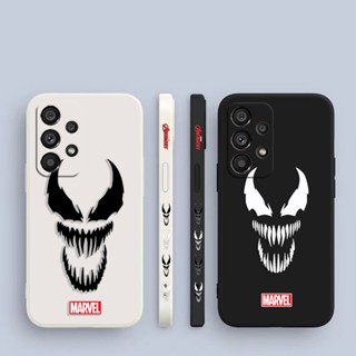 เคสโทรศัพท์มือถือ พิมพ์ลาย Venom Spiderman มีลายด้านข้าง สําหรับ Samsung Galaxy A90 A80 A73 A72 A71 A70 A60 A54 A53 A52 A51 A50 A30 S A42 A40 A34 A33 A32 A32 A31 A30 A24 A23 5G