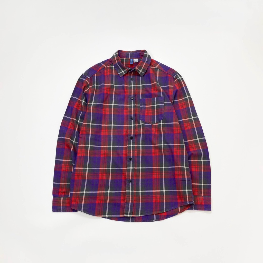 h & m scott purple and red tone ,