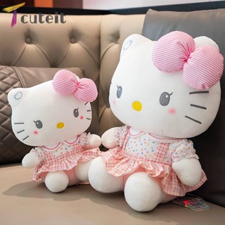 ของเล่นตุ๊กตาการ์ตูน Hello Kitty ขนาด 20 ซม. 40 ซม. สําหรับตกแต่งบ้าน