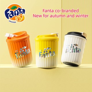 กระติกน้ําร้อนเซรามิค ลาย Fanta Co-Branded สไตล์อังกฤษ สําหรับผู้หญิง