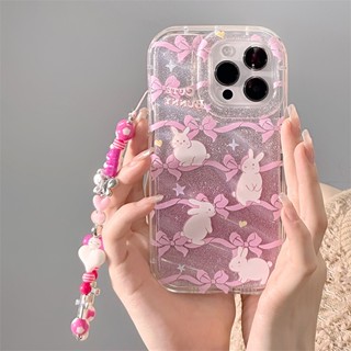 [พร้อมส่ง] เคสโทรศัพท์มือถือ ลายกลิตเตอร์ พร้อมสายคล้องมือ สําหรับ Apple iPhone 15 14 13 12 11 PROMAX XS XR XSMAX SE2020 6 7 8PLUS MINI