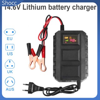 Shocc เครื่องชาร์จแบตเตอรี่ลิเธียม 12v 14.6v Lifepo4 12.8v 20-100ah