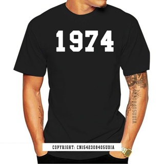 เสื้อยืด พิมพ์ลาย 1974 College Mens 40Th Birthday Present 10 สี สําหรับผู้ชาย