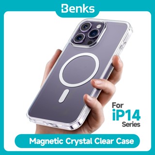 [Benks Official] Benks เคสใส แม่เหล็ก คริสตัล สําหรับ IPhone 14 Pro เคสป้องกัน กันกระแทก