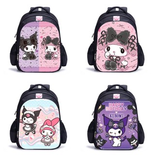 กระเป๋าเป้สะพายหลัง กระเป๋าเดินทาง น้ําหนักเบา ลาย My Melody Kuromi น่ารัก คุณภาพสูง สําหรับเด็กผู้ชาย และเด็กผู้หญิง