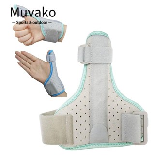 MUVAKO สายรัดข้อมือ, สายรัดนิ้วหัวแม่มือ ปรับได้, กีฬา แพลง ระบายอากาศ คงที่ ป้องกันนิ้วหัวแม่มือ สําหรับโรคข้ออักเสบ