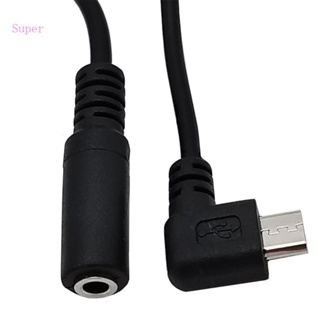 Best สายเคเบิลอะแดปเตอร์ Micro USB เป็น 3 5 มม. ตัวเมีย 5 Pin ตัวผู้ ทนทาน สําหรับซ่อมแซมหูฟัง โทรศัพท์มือถือ