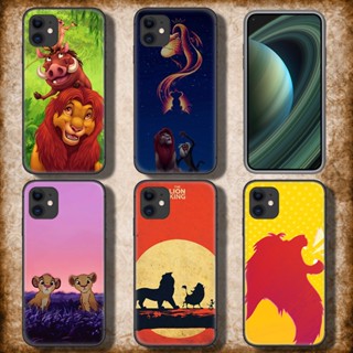 เคสโทรศัพท์ TPU แบบนิ่ม ลาย C244 The Lion King Cat Simba สําหรับ iPhone SE 2020 12 Mini 13 Pro Max