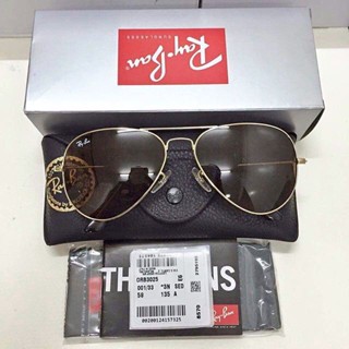 Rayban Aviator RB3025 001/33 (ของแท้) แว่นตากันแดดแฟชั่น ขนาดมาตรฐาน: 58 มม.