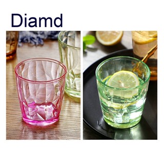 Diamd แก้วน้ําพลาสติกพรีเมี่ยม ใช้ซ้ําได้ 210-500 มล.