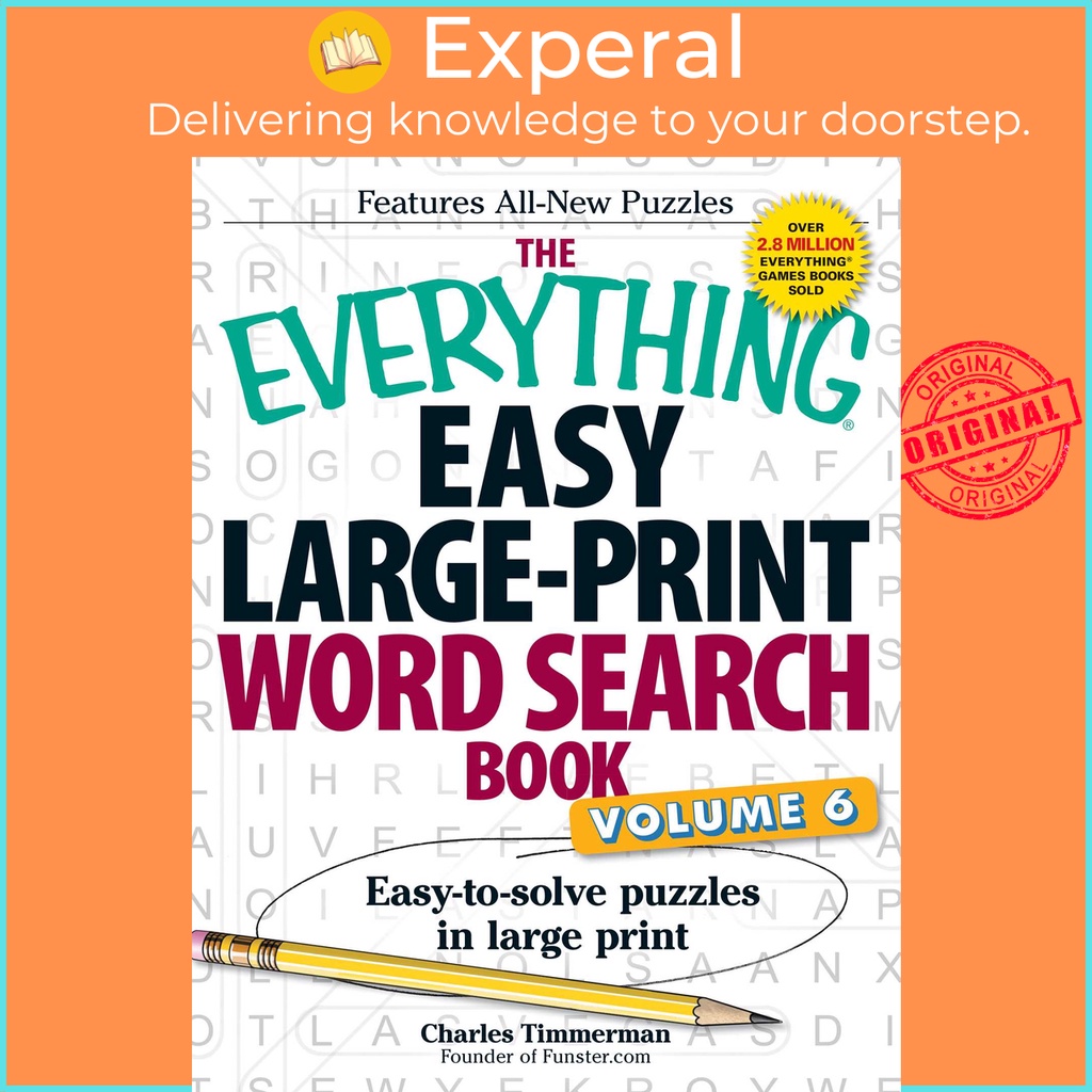 หนังสือค้นหาคําพิมพ์ขนาดใหญ่ The Everything Easy เล่ม 6 - Easy-to-solve โดย Charles Timmerman (ฉบับส