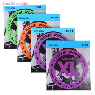 Eas EXL110 EXL115 EXL120 EXL130 XL สายกีตาร์ไฟฟ้า นิกเกิล ทรงกลม