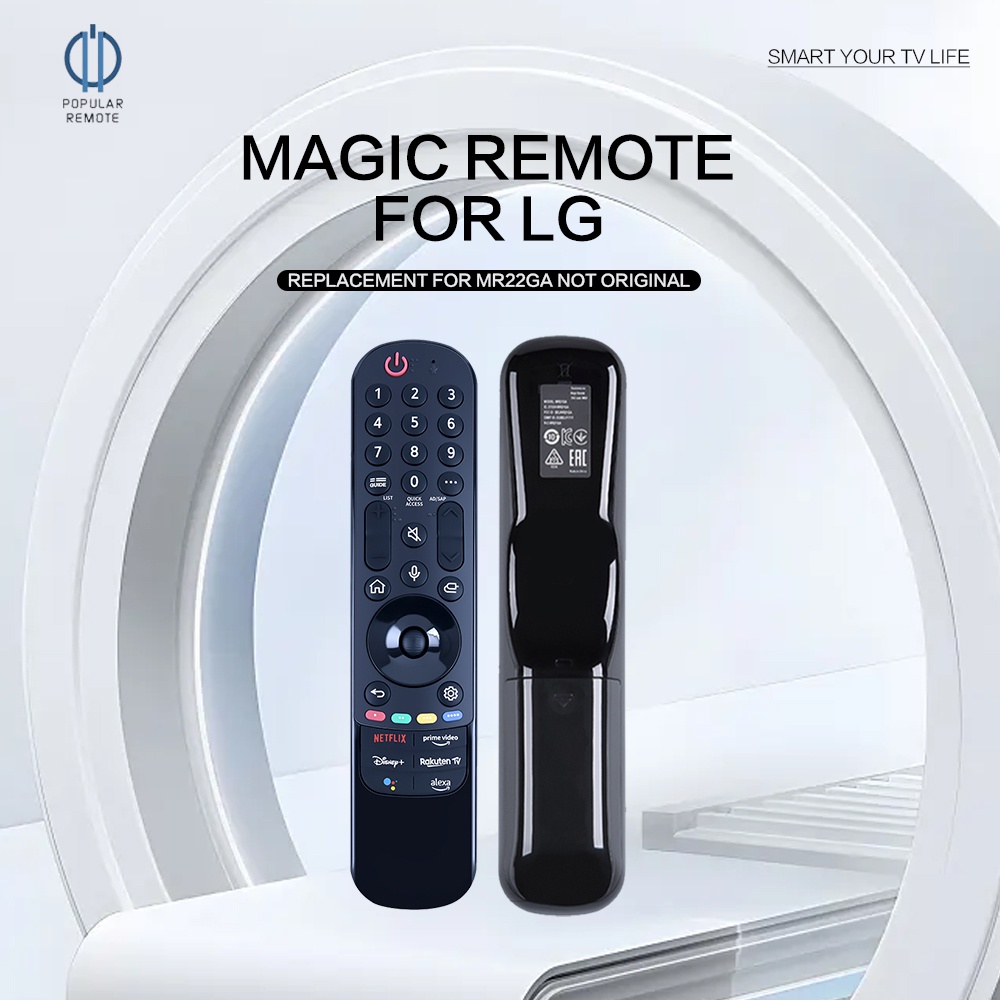 MR22GA AKB76039901 Magic Voice รีโมทคอนโทรลใช้งานร่วมกับ LG สมาร์ททีวี OLED QNED NanoCell 55UQ8000AU