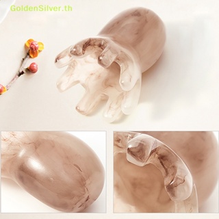 Goldensilver แปรงหวีผม รูปปลาหมึก สีเงิน สําหรับนวดหนังศีรษะ สปา 1 ชิ้น