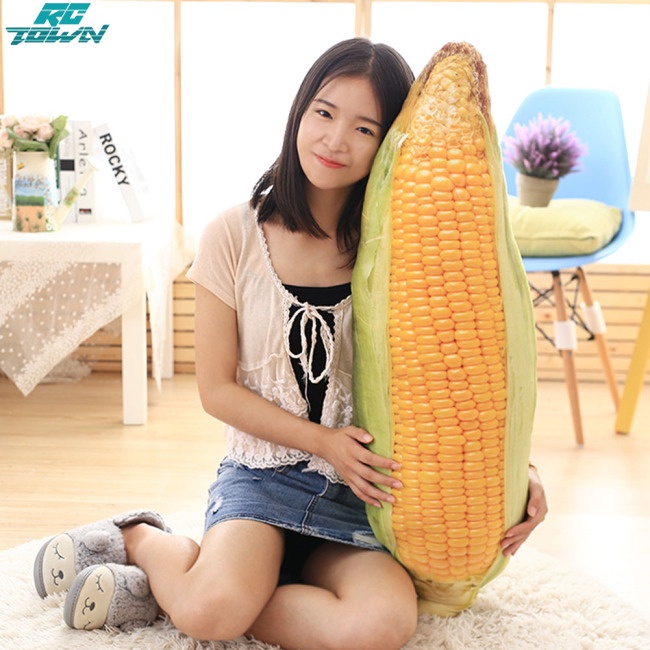 Rctown หมอนตุ๊กตานุ่ม รูปข้าวโพดจําลอง น่ารัก ของขวัญคริสต์มาส สําหรับเด็ก
