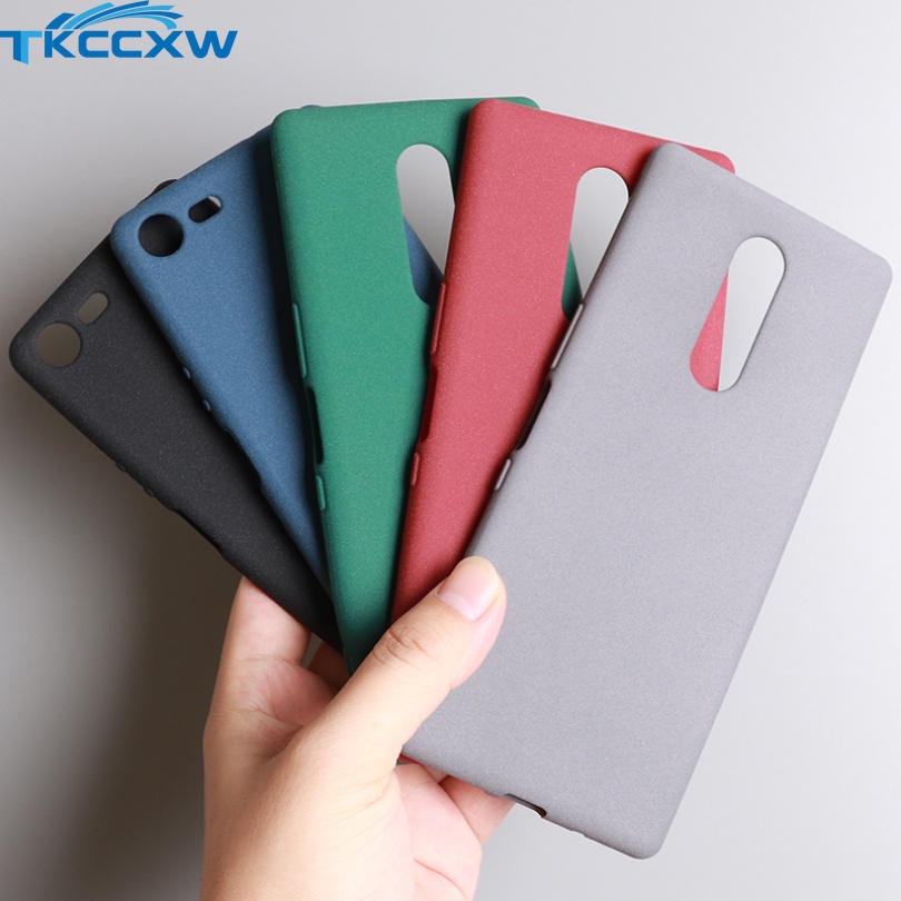 สําหรับ Sony Xperia XZ5 XZ2 XZ1 XZ4 Compact XA1 XA2 Compact Case Anti Fingerprint Matte Sandstone So