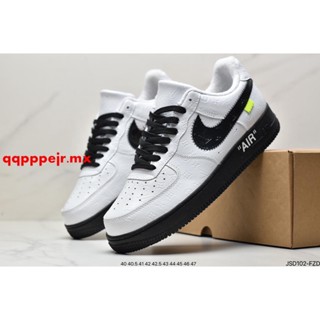 Nike Air Force 1 Low Black White รองเท้าผ้าใบลําลอง เหมาะกับการเล่นกีฬา 7ม.