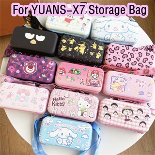 【Case Home】กระเป๋าเก็บหูฟัง แบบพกพา ลายการ์ตูนหมีสตรอเบอร์รี่น่ารัก สําหรับ YUANS-X7 YUANS-X7