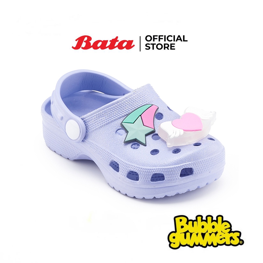 Bata บาจา Bubble Gummers รองเท้าแตะรัดส้น สีสันสดใส น่ารัก สำหรับเด็กผู้หญิง สีฟ้า รหัส 1519999