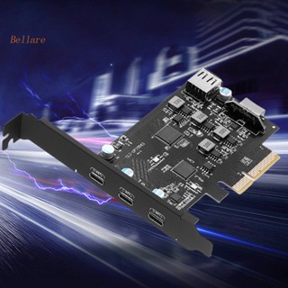 {พร้อมส่ง} การ์ด PCI-E เป็น USB 3.2 20Gbps PCI-E เป็น Type-C สําหรับ Mac OS Linux Windows7 8 10 [Bellare.th]