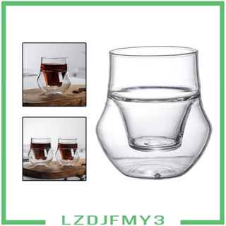 [Lzdjfmy3] แก้วกาแฟ แบบใส สองชั้น สําหรับปาร์ตี้ บาร์ ครัวเรือน