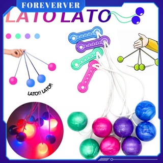 Lato Lato Toy Viral Old School Toy Etek Toy Click Clack Ball Bump Ball บอลบีบอัด Shake Bump Ball With Light Small Toy fore