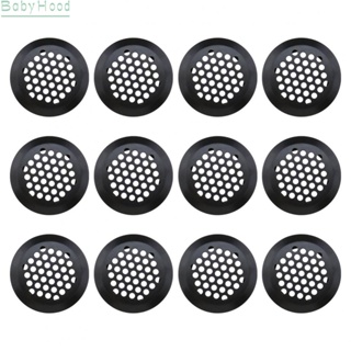 【Big Discounts】12x Round Ventilation Grilles 35mm Air Vent Louver Hole Soffit Mesh Vents#BBHOOD