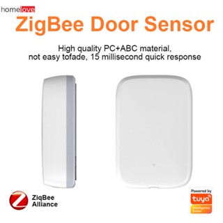 Tuya Zigbee Door And Window Sensor 24 Hours Real Time Monitoring Door Window Open/close Status App Notification Alarm Home Safety Protection System Futurephone โฮมเลิฟ