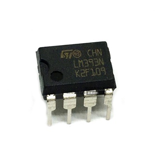 ชิปวงจรรวม เปรียบเทียบแรงดันไฟฟ้าต่ํา LM393N LM393 DIP-8