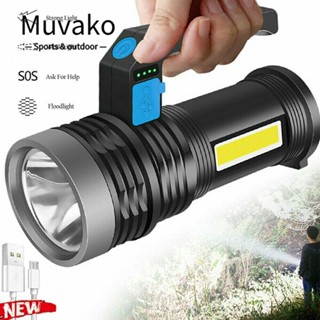 MUVAKO ใหม่ ไฟฉาย LED สว่างมาก สําหรับตั้งแคมป์ ฉุกเฉิน