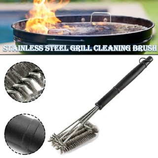 New 1pc Stainless Steel BBQ Cleaning Brush Grill Cleaner Barbecue Cleaning Tool