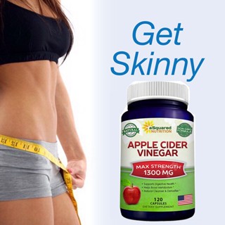 น้ำส้มสายชูแอปเปิ้ลไซเดอร์อาหารเสริมลดน้ำหนัก Super Fat Burning Detox Suppressant, Body Sculpting, Lose Excess Fat, Unisex