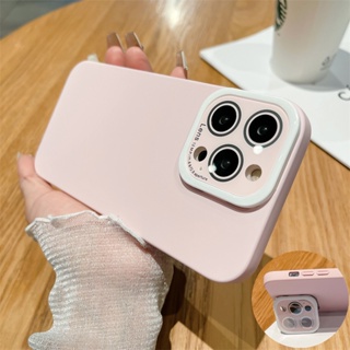 เคสซิลิโคนนิ่ม ป้องกันกล้อง กันกระแทก หรูหรา สําหรับ iPhone 14 Pro Max iPhone 12 13 Pro Max case 14 Plus