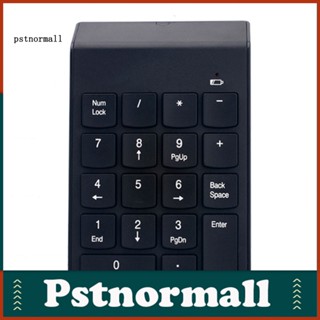 Pstnormall คีย์บอร์ดตัวเลขไร้สาย 18 คีย์ Mini USB 24GHz สําหรับ PC แล็ปท็อป