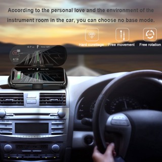 [CSS]HUD ที่วางโทรศัพท์มือถือ โปรเจคเตอร์ GPS นําทาง แบบไร้สาย 10W ชาร์จเร็ว สําหรับรถยนต์