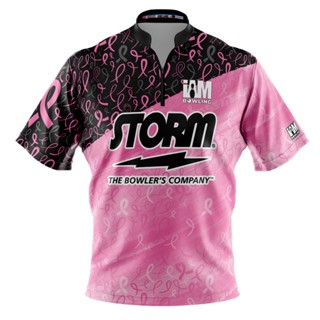 Storm DS เสื้อโปโล แขนสั้น พิมพ์ลายโบว์ลิ่ง 2036-ST 3D