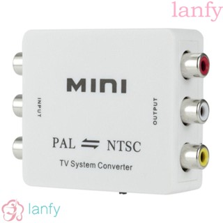 Lanfy PAL เป็น NTSC กล่องเชื่อมต่อแปลงวิดีโอ อินพุต เอาท์พุต AV สองทิศทาง สําหรับ DVD TV Monitor Projector Set-top Boxes Game Consoles