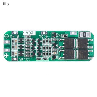 Filly บอร์ดชาร์จลิเธียม 3S 20A Li-ion 18650 PCB BMS 12.6V OP