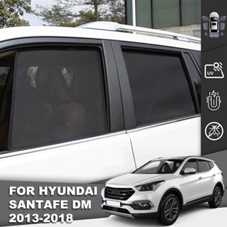 ม่านบังแดดแม่เหล็ก ติดกระจกหน้า และหลังรถยนต์ สําหรับ Hyundai Santafe DM 2012-2018