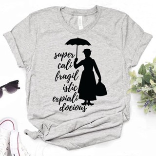 เสื้อยืด พิมพ์ลายการ์ตูน Mary Poppins มังงะ 2000s สไตล์ฮาราจูกุ แฟชั่นฤดูร้อน สําหรับผู้หญิง